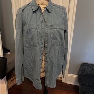 Eileen Fisher Blue Button-Down Shirt